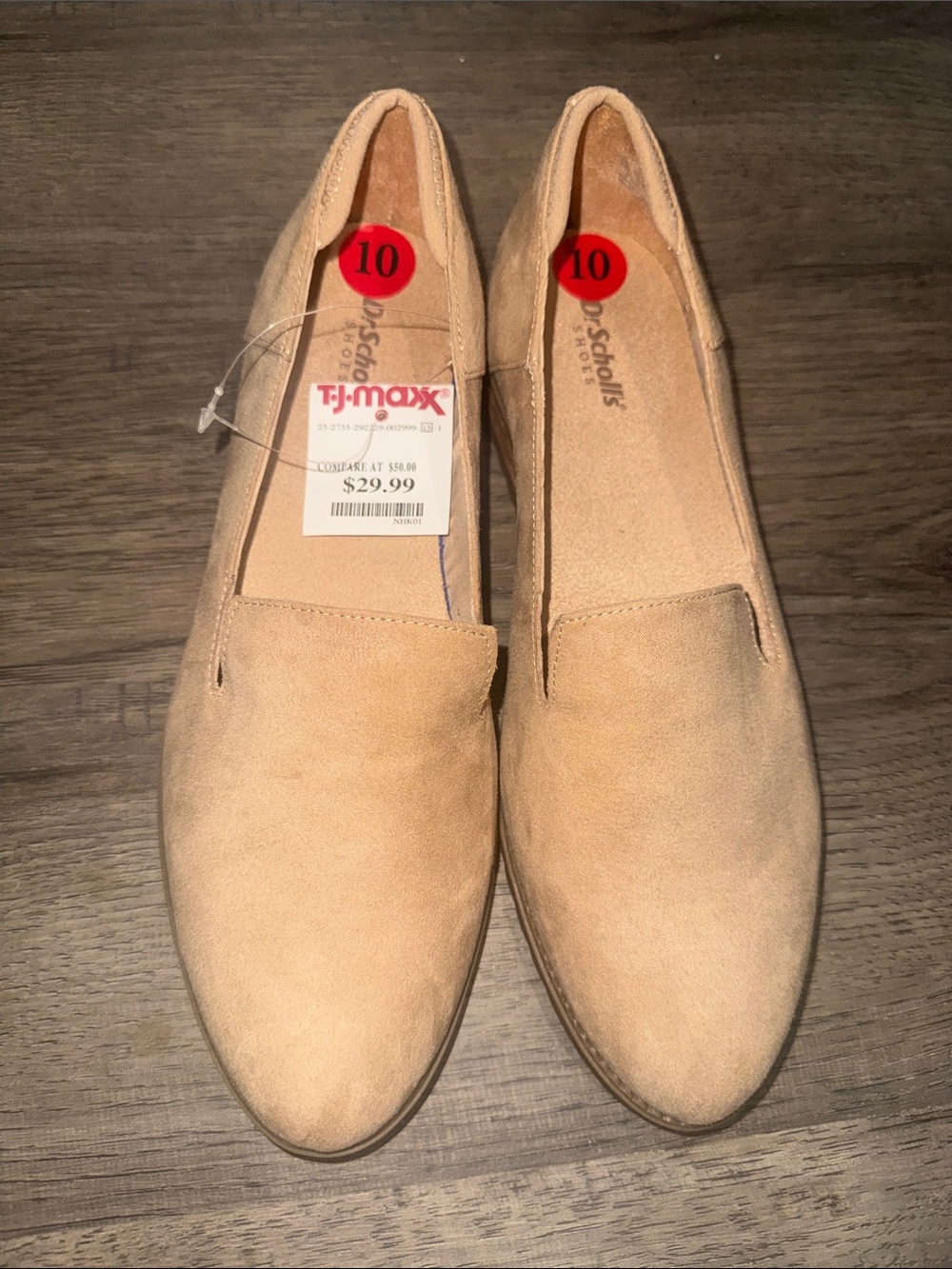 Women’s Tan Suede Slip-On Loafers